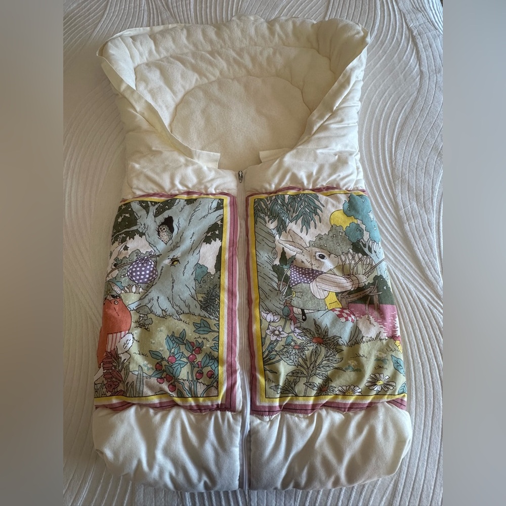 Vintage Quilted Plush Baby Snuggly